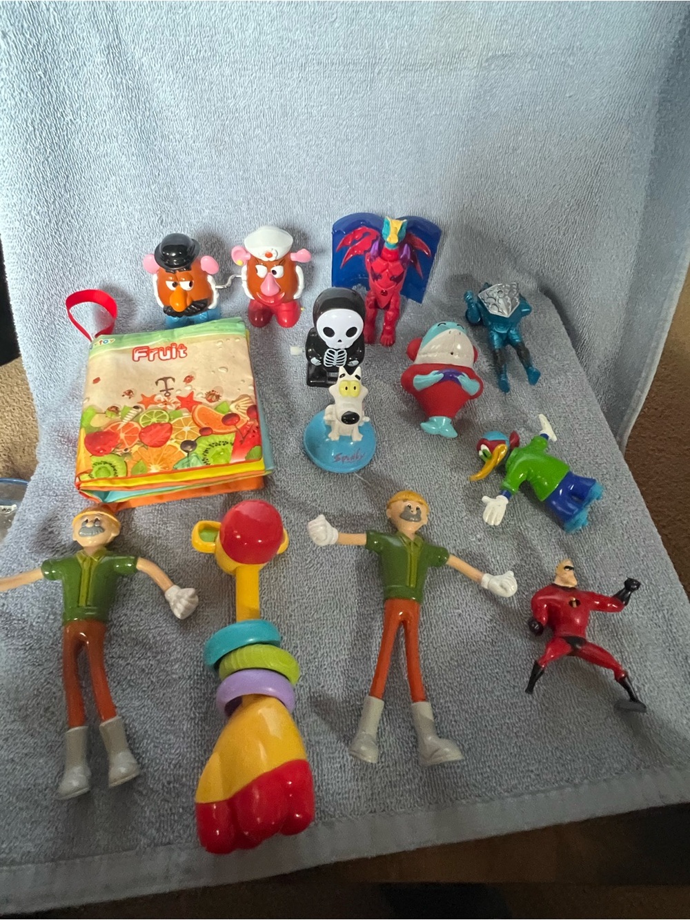 Lot of McDonald Happy Meal toys and other odds and ends toys